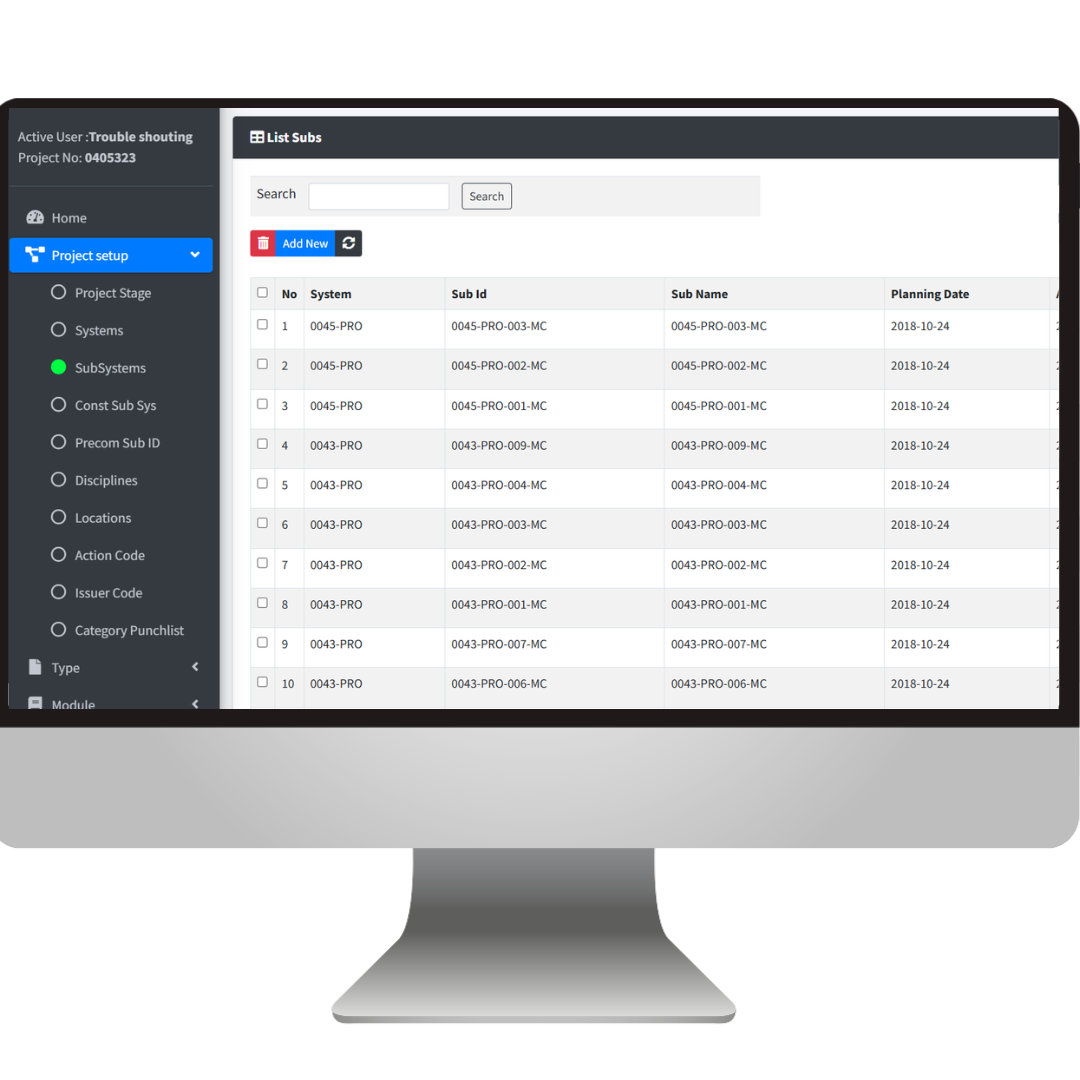 Precommissioning Tool